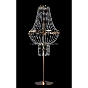 Lampadari da <span class=keywords><strong>Tavolo</strong></span> Rotondi Altezza 110CM, Centrotavola Dorati per Matrimoni e Decorazioni per Feste - Product Image 3