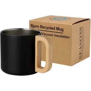 Taza Bjorn de acero reciclado, merchandising sostenible - Product Image 2