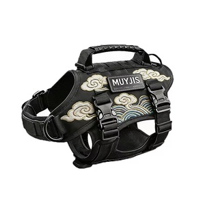 Durable Tactical Dog <b>Harness</b> Adjustable Comfort Molle Dog Vest With Handle Support Custom Logo For Medium Large Dogs - Product Image 5