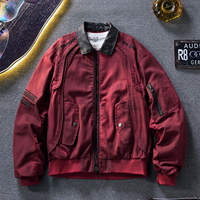 Veste d'hiver en cuir véritable pour homme, grande taille, avec fermeture éclair, logo sur le devant, coupe-vent, design décontracté pour l'extérieur, col mandarin