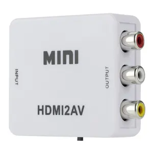 HDMI-תואם כדי AV RCA CVSB L/R וידאו 1080P Scaler ממיר תיבת HD וידאו מרוכבים מתאם HDMI2AV מתאם תמיכת NTSC PAL