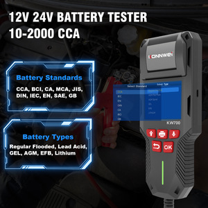 Battery Analyzer 12V LCD Display Car Diagnostic Tool <b>with</b> Clamps and <b>Printer</b> Function - Product Image 6