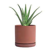 Vente en gros de pots de fleurs en céramique de terre cuite, design personnalisé, pour jardinage intelligent, jardinières pour plantes succulentes, pots en terre cuite pour plantes