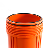 Boîtier de filtre à eau de 20 pouces, grande capacité, couleur orange, pour la filtration et la purification de l'eau domestique