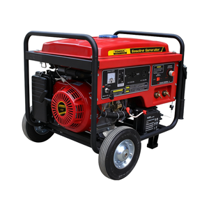 <span class=keywords><strong>Generador</strong></span> de Energía de Soldadura de 4 Tiempos en Oferta, Máquina Integrada de Combustible Gasolina de 6KW 460CC con Tanque de Combustible de 25L con Ruedas y Arranque Eléctrico - Product Image 2