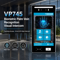 Système de contrôle d'accès Android 7 pouces avec reconnaissance biométrique des veines palmaires et interphone visuel pour bâtiments intelligents, vente en gros OEM THINMOO