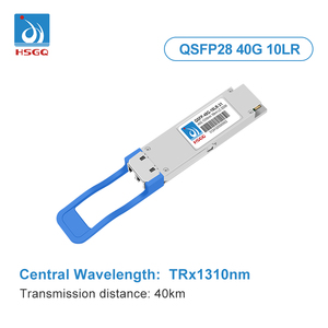 โมดูลรับส่งสัญญาณแสง QSFP-40G-LR4 ที่ใช้งานร่วมกันได้กับ 40GBASE-LR4 ความยาวคลื่น 1310 นาโนเมตร ระยะ 10 กิโลเมตร DOM ดูเพล็กซ์ LC/UPC SMF สำหรับเครือข่าย 5G - Product Image 2