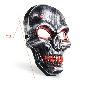 2020 nuevos productos de moda de Halloween <span class=keywords><strong>Led</strong></span> intermitente <span class=keywords><strong>cara</strong></span> máscara - Product Image 1