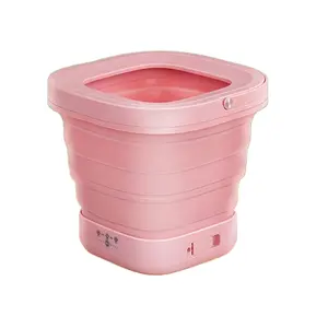 Portable Mini Washing Machine Semi-automatic Single Tube Laundry Washing Machine with Dehydration Basket