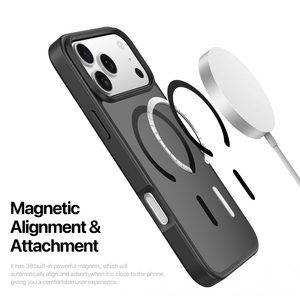 Custodia per telefono opaca antiurto con magnete per <span class=keywords><strong>iPhone</strong></span> 18 Pro, anti-impronta, antigraffio, protezione completa del corpo - Product Image 6