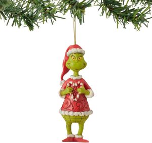 Adornos Navideños Acrílicos Divertidos de Alta Calidad STELLAR PATH, Decoración para Árbol de Navidad con Diseño de G-rinch Verde, 10 cm, Venta al Por Mayor - Product Image 4