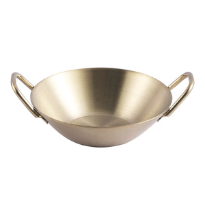 Petit <span class=keywords><strong>plat</strong></span> à sauce coréen en acier inoxydable avec oreilles <span class=keywords><strong>Plat</strong></span> à tremper commercial domestique Bol à <span class=keywords><strong>vin</strong></span> de riz <span class=keywords><strong>Plat</strong></span> à kimchi - Product Image 4