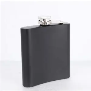 In Acciaio Inox 6 once Matte Black Hip Fiaschetta di Whisky Boccetta di Alcool