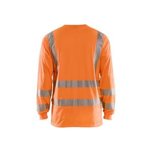 BLAKLADER - 338510135300M <b>Hi</b>-<b>Vis</b> UV long sleeved <b>t</b>-<b>shirt</b> Orange - EAN 7330509524015 <b>HI</b>-<b>VIS</b> WORKWEAR - Product Image 2