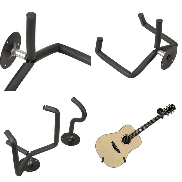 Horizontal Acoustic Guitar Hanger Guitar Wall Mount Holder Bracket Hook with Screw Sets For Guitar Parts Accessories