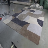 Nouveau fabricant de conception bas quantité minimale de commande 1 personnalisable fait à la main tissé à la main 100% laine naturelle acrylique tapis de porte de sol tapis tapis