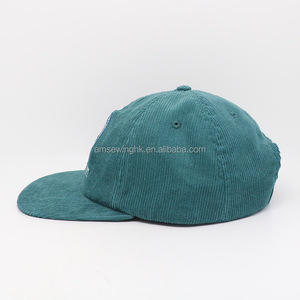 Gorra de Papá de 6 Paneles de Pana Personalizada, Gorra de Papá de Estilo Moderno con Logotipo Bordado Personalizado, Patrón de Letras, Unisex - Product Image 3