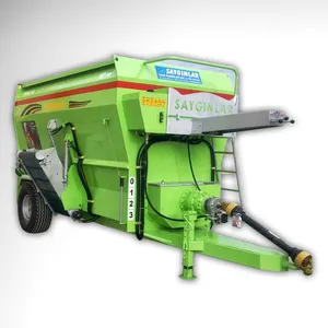 Mixeur d'aliments pour ferme, chariot à 4 l, 10 m3, presse horizontale, Machine de fabrication de granulés d'aliments pour animaux - Product Image 1