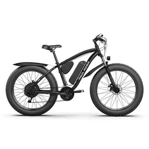 21 속도 26 인치 48V 500W 750W 1000W 산악 전자 자전거 도시 ebike mtb 전체 서스펜션 팻 타이어 전기 전자 자전거