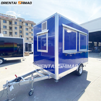 Cargo fermé Food Van Trailer Cuisine mobile avec camion de nourriture en acier galvanisé à vendre Usa Food Trailer Australie