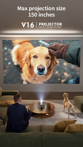 <span class=keywords><strong>2025</strong></span> Hot V16 Xoay Android 13 Chiếu, 230 ° Điều Chỉnh Góc 120 Lumens 2.4 + 5G Kép Wifi Cho Rạp Hát Tại Nhà HD Chiếu - Product Image 6