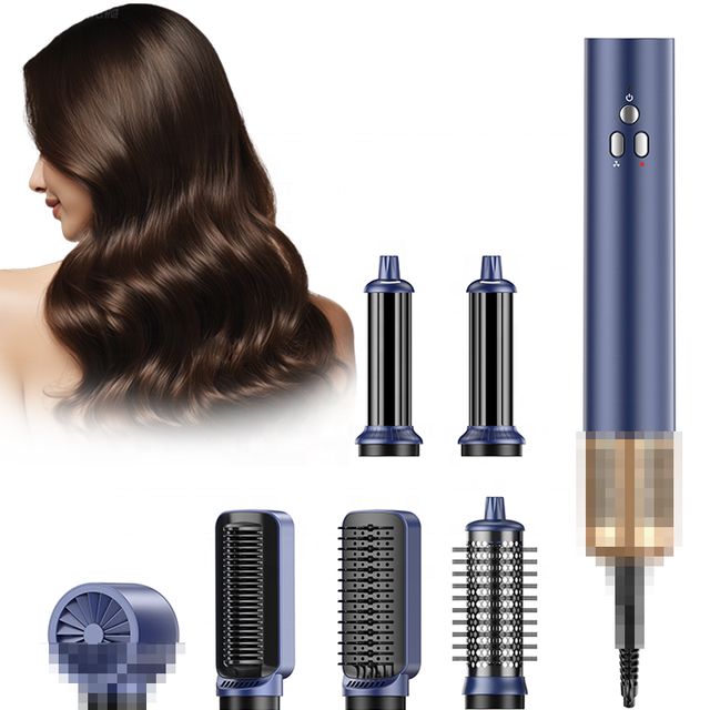 Powerful Ionic Portable 6-in-1 Auto Wrap Hair Dryer Styler 27m/s Airflow 110,000rpm Motor Multi-functional Curling Styling Tools