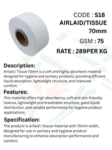 Premium Airlaid <b>Tissue</b> Roll 70mm Soft High Absorbent Nonwoven <b>Tissue</b> <b>Paper</b> Roll For Hygiene Medical Use Absorbent Material - Product Image 5