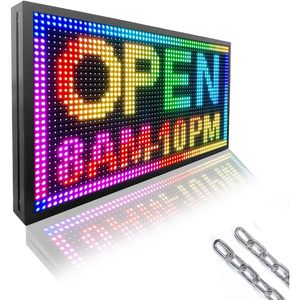 Letrero LED para tienda P10, exterior, impermeable, a todo color, con control Wifi, pantalla de texto desplazable, pantalla SMD de alto brillo, 110V 220V - Product Image 6