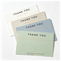 Cartes de remerciement de luxe personnalisées avec logo estampé à chaud or, impression UV sélective, cartes de vœux publicitaires, cartes postales professionnelles