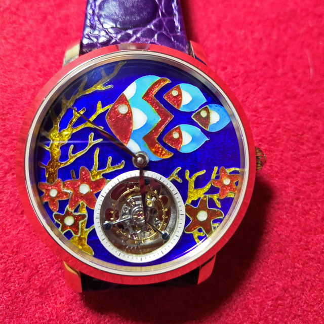 Customized Luxury Enamel Dial 35mm 28.5mm Blank Nh35 Enamel Watch Dials High-temperature Wire Drawing Watch Parts Manufacturer