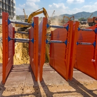 Système de soutènement en acier robuste Trench Box pour la pose de canalisations souterraines et la construction d'égouts