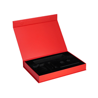 Boîtes rigides en carton de luxe en forme de livre avec laminage mat, gaufrage, doublure en éponge, fermeture magnétique, emballage cadeau