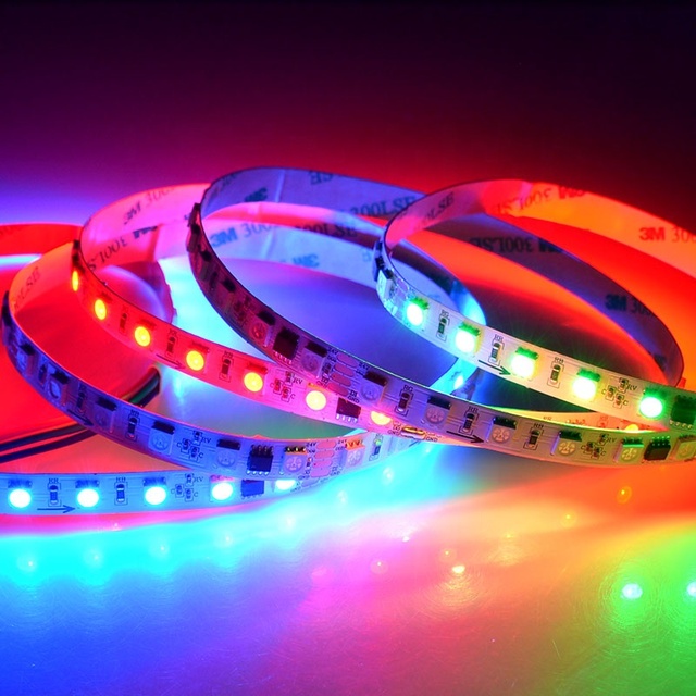 Digital Led Light Strip WS2811 LC-8806S 60leds RGB 24v-5050RGB Led Strip IP20 60leds Strip Light for Indoor Decoration