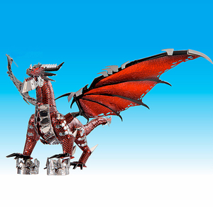 Il Drago Nero 107 Parti 3 Fogli 3D Metallo di Modello di Montaggio di Puzzle di Puzzle Fai da Te Giocattoli Regali per I Bambini - Product Image 3