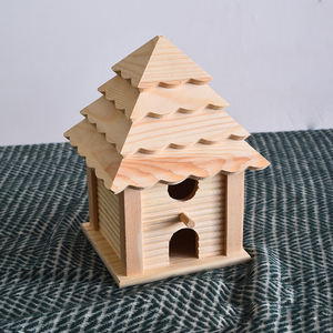 Sıcak satış asılı özelliği şık oturma odası aksesuarı sürdürülebilir ahşap Birdhouses moda stil standı kuş - Product Image 2