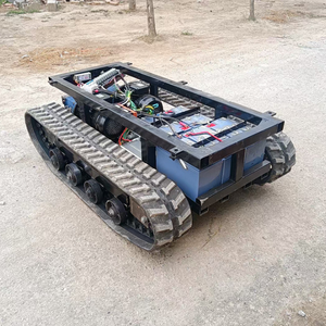 Mini Wireless Electric Motor RC Remote Control Crawler Rubber <strong>Tracked</strong> Carrier Undercarriage Platform - Product Image 5