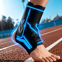 Attelle de cheville réglable en nylon FSPG Protection, respirante, à compression, pour les activités sportives et le quotidien, qualité supérieure