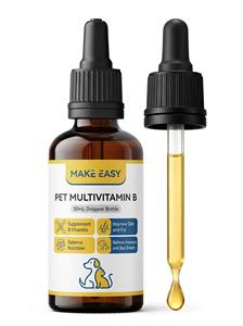Complément alimentaire pour la peau et le pelage des animaux de compagnie, marque privée OEM, vitamine B complexe liquide, pour un pelage sain et brillant, soin des chiens et des chats - Product Image 1