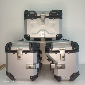 Maleta de Aluminio para Moto de Gran Tamaño de 46L Universal con Soporte para BMW 1200GS, Cajas Laterales para Motocicleta - Product Image 6