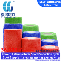 Bande de protection adhésive cohésive sans latex en polyester de 3 pouces pour le sport, idéale pour les chaussettes de football/soccer, longueur 4,5 m