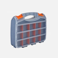 Boîte de rangement multi-compartiments pour composants et pièces de quincaillerie avec couvercle transparent, pour l'organisation des accessoires d'atelier