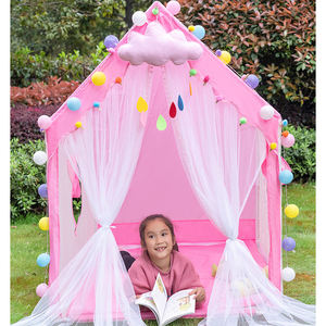 Nueva Carpa <span class=keywords><strong>de</strong></span> Juego Infantil SEA MIND 2024, <span class=keywords><strong>Castillo</strong></span> Interior Grande Unisex para Niñas, con Luces LED, <span class=keywords><strong>Tela</strong></span> Rosa/Azul - Product Image 4