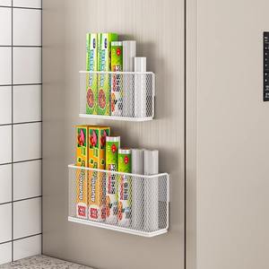 Organisateur magnétique pour réfrigérateur, en métal, sans perçage, étagère de rangement, hauteur réglable pour la <span class=keywords><strong>porte</strong></span> du réfrigérateur, utilisation en cuisine - Product Image 2