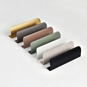 Penjualan terlaris 128mm campuran Aluminium Eropa emas Modern pegangan tarik dapat disesuaikan untuk lemari furnitur laci kamar mandi dapur - Product Image 3