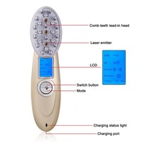 Masseur électrique portatif pour le cuir chevelu, brosse à cheveux vibrante pour le confort du cuir chevelu et les soins capillaires