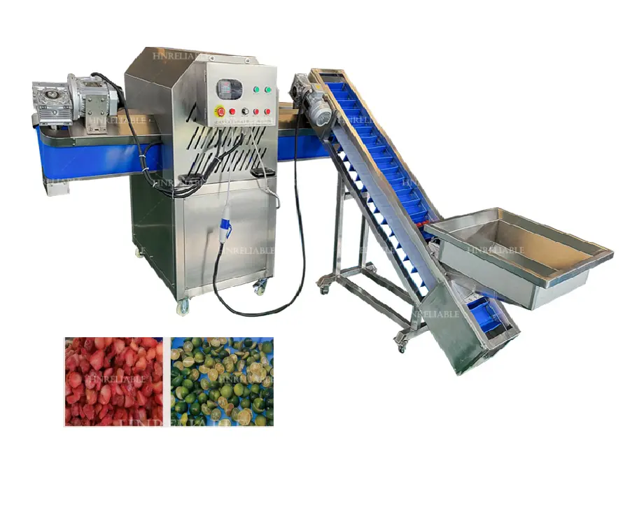 Automatic taro cutting in half machine carrot cabbage and sweet potato vegetable half cutting machine with elevator lifting