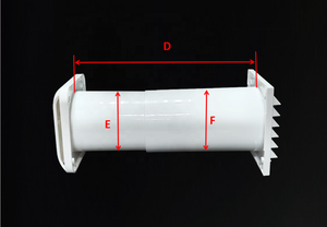 Couvercle mural carré double face en plastique ABS pour systèmes CVC pour conduits de <span class=keywords><strong>ventilation</strong></span> extérieurs Applications industrielles et domestiques dans la cuisine - Product Image 5