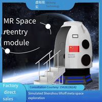 Nouveau simulateur de vol VR tout-en-un pour parc à thème, avec deux fauteuils sportifs, équipement d'amusement simulateur d'avion, capsule spatiale de réalité virtuelle
