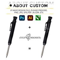 Crayon de charpentier à bas prix avec taille-crayon, rechargeable, personnalisé, automatique, pour le travail du bois, outils d'ingénieur