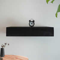 Étagère murale en bois avec compartiments, boîtes de rangement, organisateur multifonctionnel pour le salon et la chambre à coucher